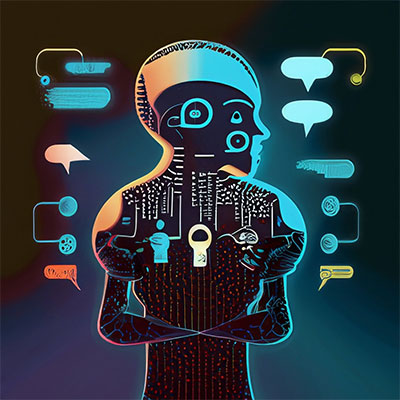 A depiction of ChatGPT
