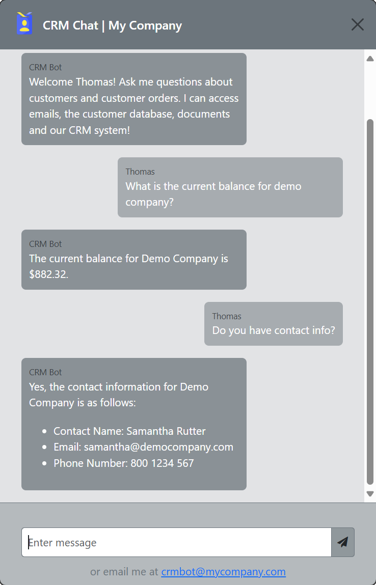 Chat with your own data